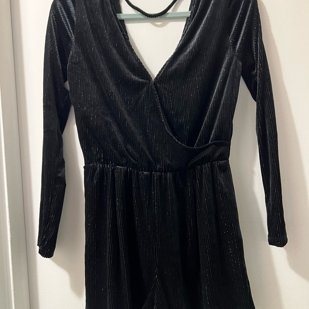 Wild Fable Black Long Sleeve Jumpsuit with Timeless Elegance